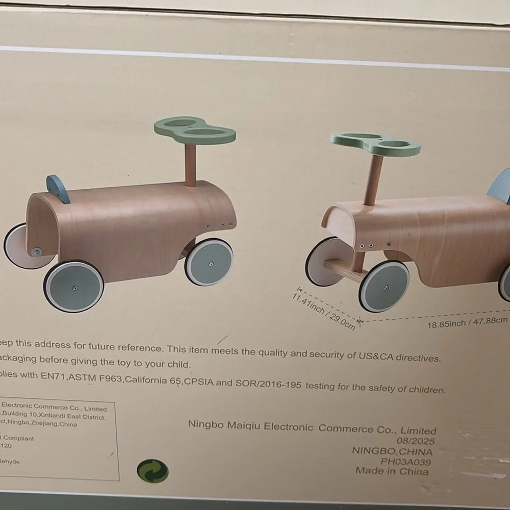 MTW truck ride on 1 pc 24+ months montessori Wooden Ride-On Truck for Kids NEW
